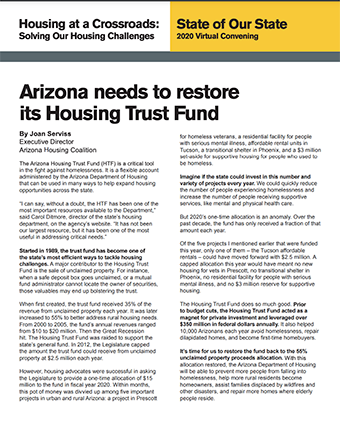 Arizona needs to restore its Housing Trust Fund