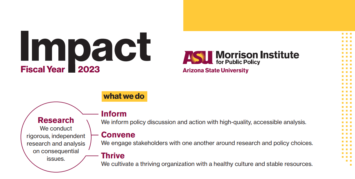 2023 Morrison Institute Impact Report