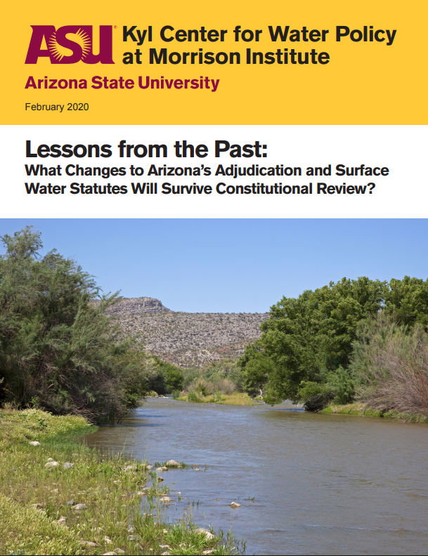 Kyl Center - Lessons from the past report cover