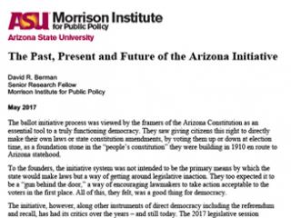 The Past, Present and Future of the Arizona Initiative The Past, Present and Future of the Arizona Initiative